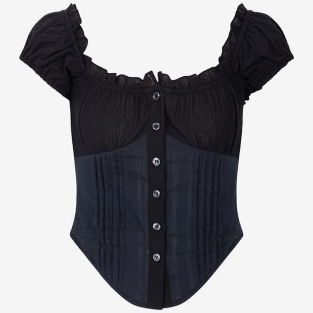 플리즈노팔로우 cindy shirt top black