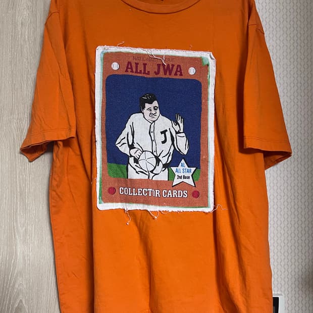 Jw Anderson Jw앤더슨 오렌지 그래픽 티셔츠