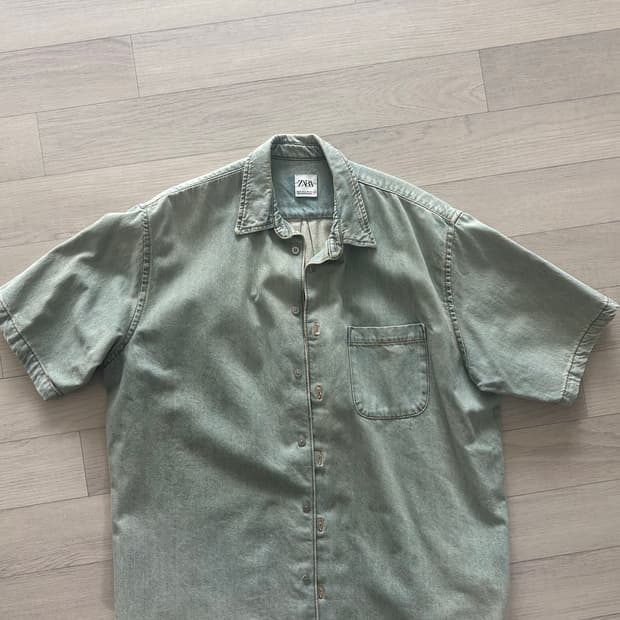 자라 데님셔츠