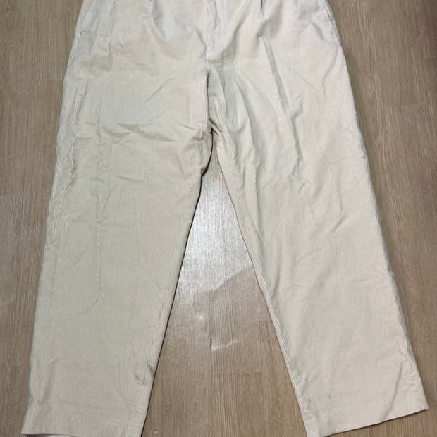 [2XL/XXL] 유니클로 코듀로이 와이드 팬츠 / 내추럴