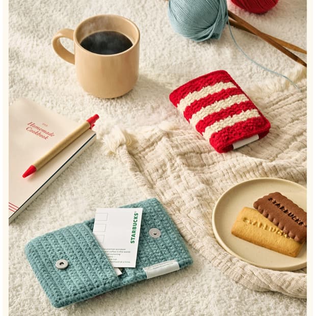 스타벅스 니트 지갑