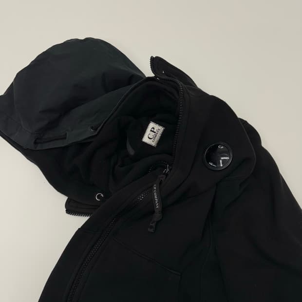 cp 컴퍼니 투웨이 하이넥 후디