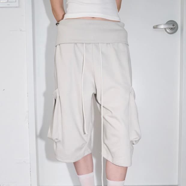 피키소사이어티 카고 스웻 팬츠 (Light Gray)