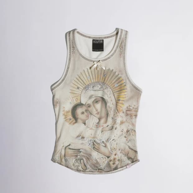 스컬프터 Maria Tear Drop Tank Top (L)