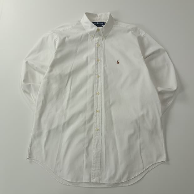 CK270 L 폴로 90s 핀포인트 멀티포니 화이트 셔츠 남방