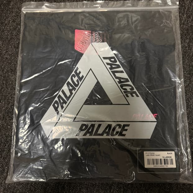 [XL] 팔라스 라인 스트라이프 티셔츠 블랙