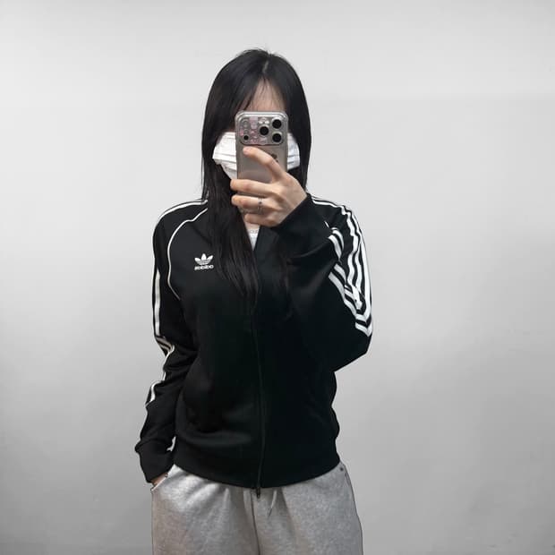 아디다스 슈퍼스타 트랙탑 져지 블랙
