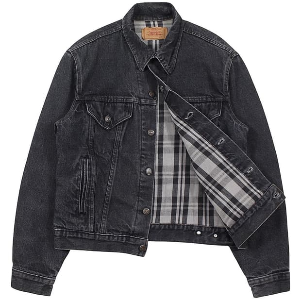 1986 USA 리바이스 70411-9454 블랙 데님 자켓 빈티지 미제