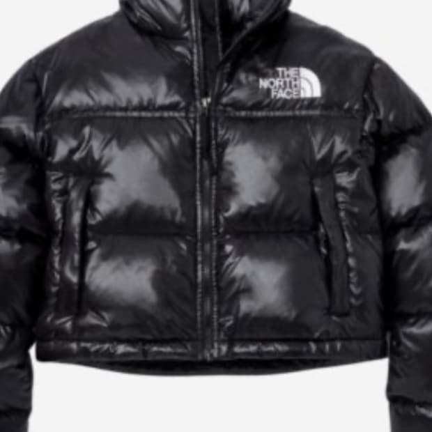 눕시 크롭 숏패딩