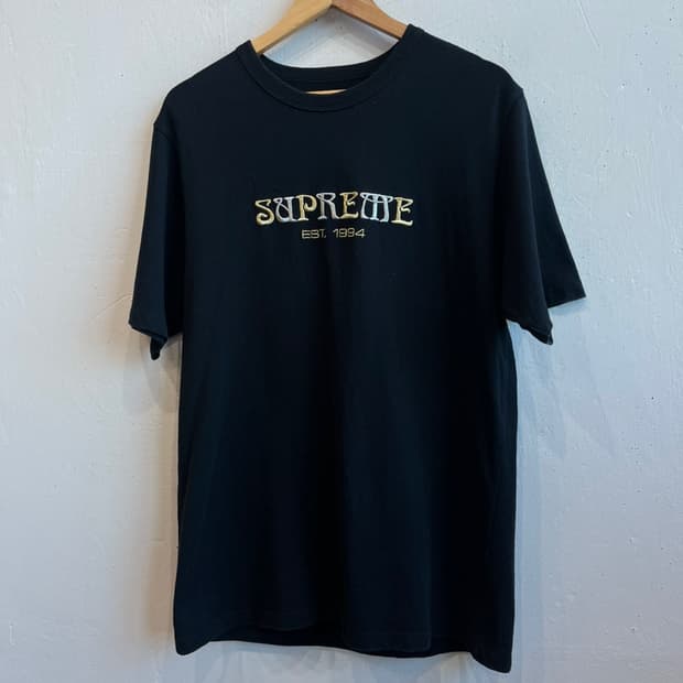 SUPREME 슈프림 누보 로고 반팔 티셔츠 블랙 M