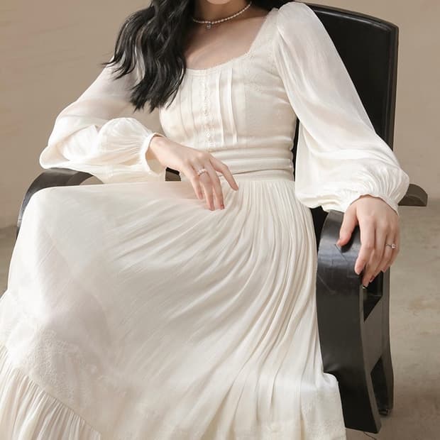 S사이즈) 신스덴 앙쥬 레이스 롱원피스 브라이덜샤워 셀프웨딩스냅