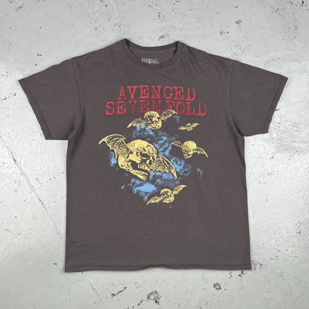 Avenged Sevenfold Flying Bats Skull 반팔