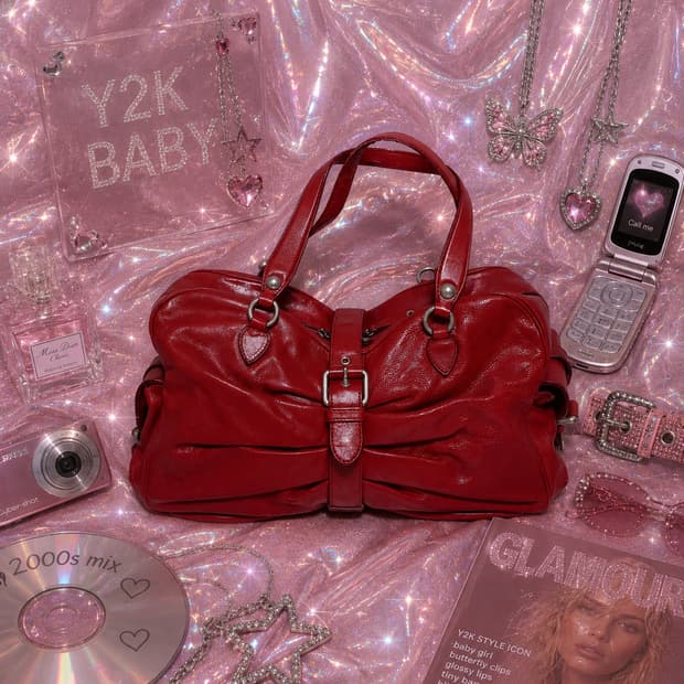 빅백❣️//모스키노 Moschino 레드 토트백 숄더백