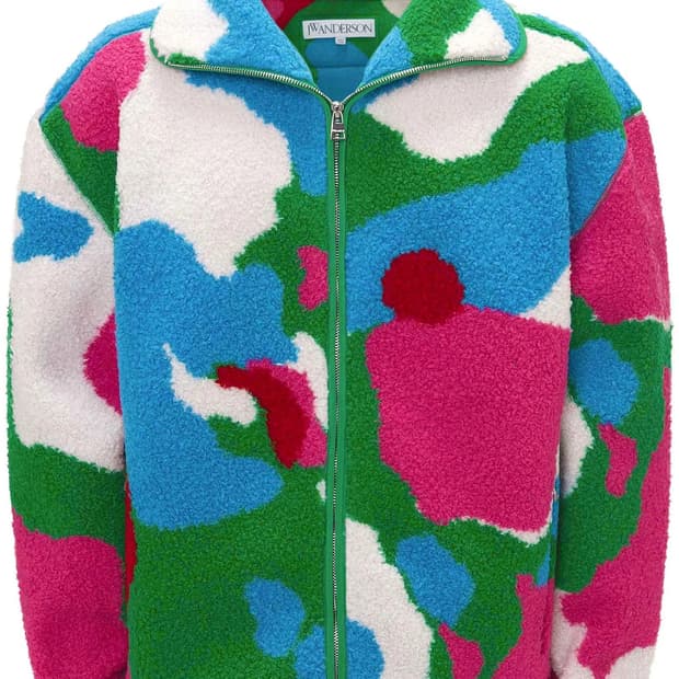 @새상품@ JW앤더슨 오버사이즈 플리스 자켓 멀티컬러