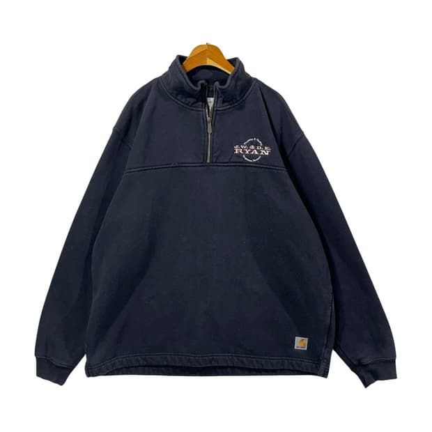 [Carhartt] 칼하트 반집업 로고자수 맨투맨