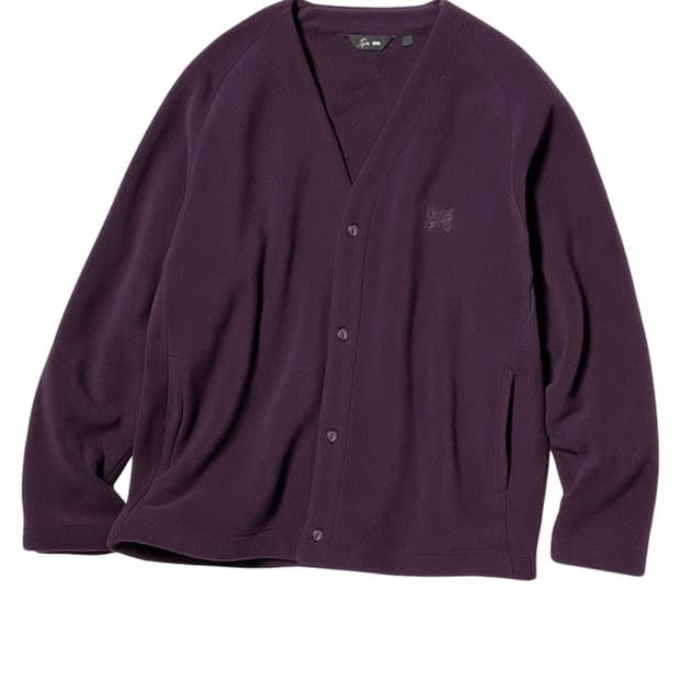 유니클로 니들스 가디건 퍼플 L