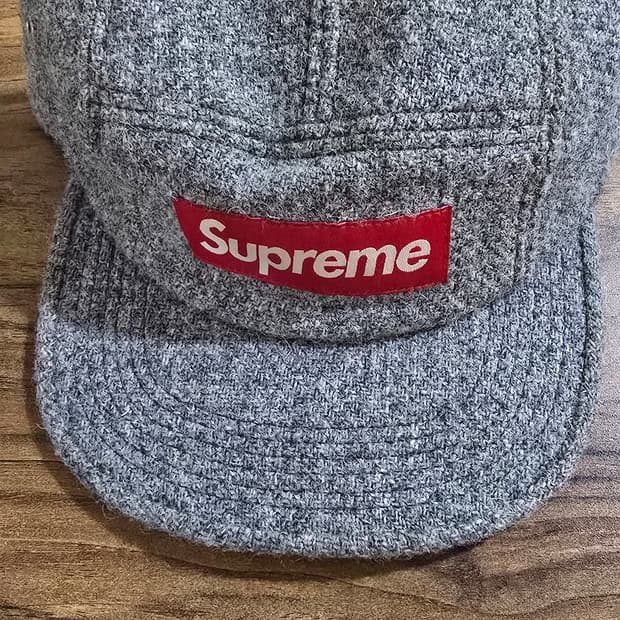 슈프림 1st 해리스 트위드 캠프캡 12FW