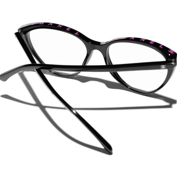 샤넬 탑로고 캣아이 프레임 안경