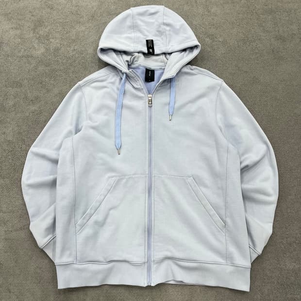 L 안다르 하늘색 후드집업