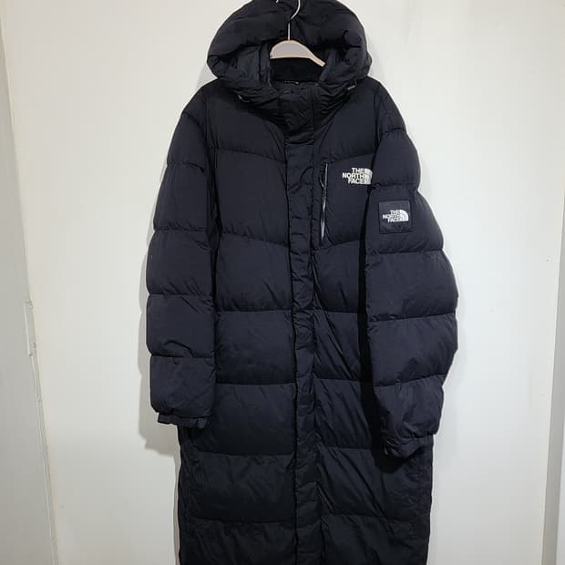 노스페이스 거위털 롱패딩 점퍼 블랙 구스다운 빅사이즈 패딩코트 