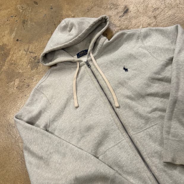 폴로 랄프로렌 그레이 후드집업