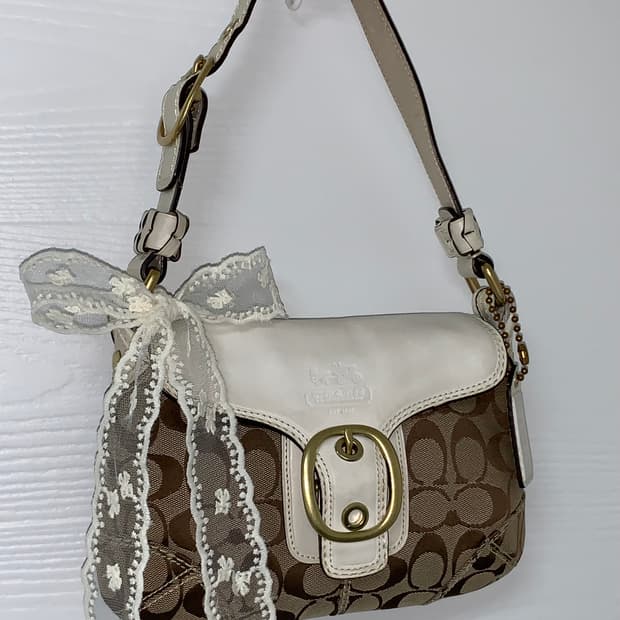 Coach y2k withe mini shoulder bag