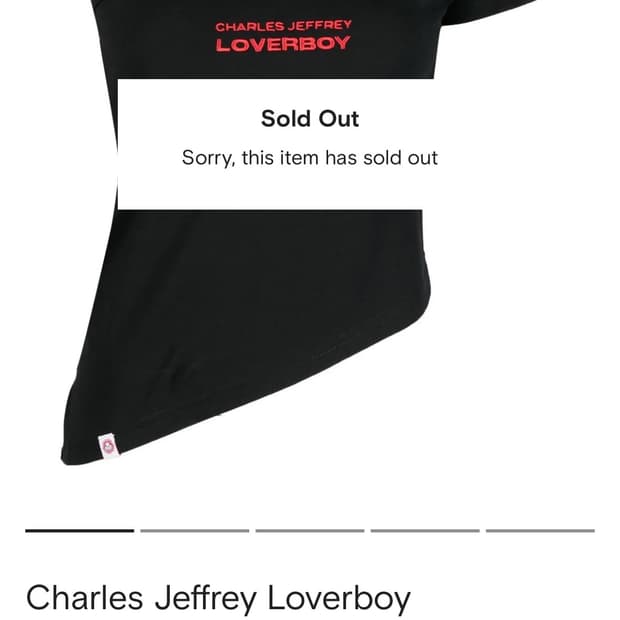 Charles Jeffrey LOVERBOY 오프숄더 탑