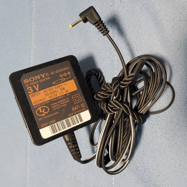 정품 소니 3V 시디플레이어 아답타