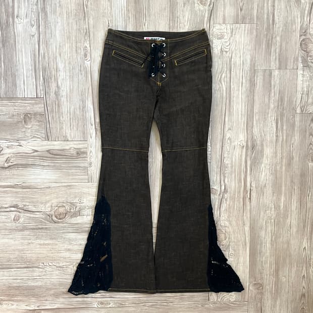 Pura 레이어드 데님 팬츠