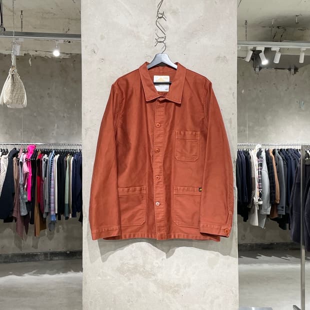 르몽생미셸 레디쉬 브라운 코튼 오버 워크 자켓