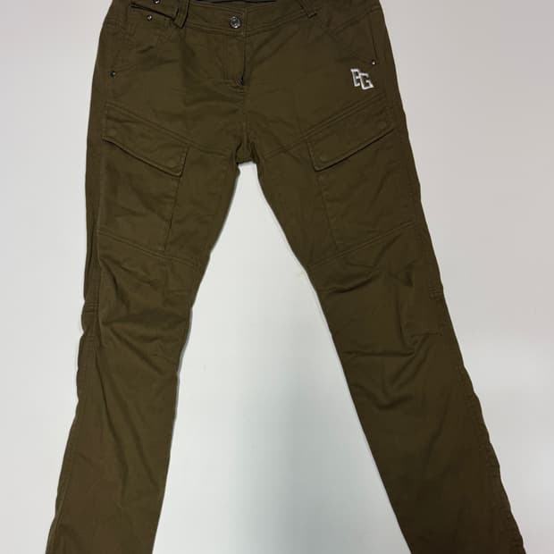 여성 파리게이츠 골프 빈티지 카키 기능성 면바지