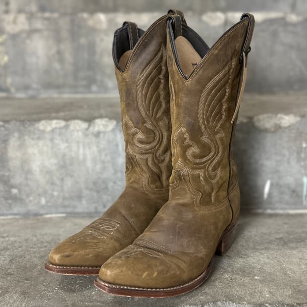 빈티지 스퀘어토 카우보이 웨스턴 부츠