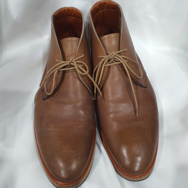 로렌조 반피 남성 가죽 부츠(미사용품)