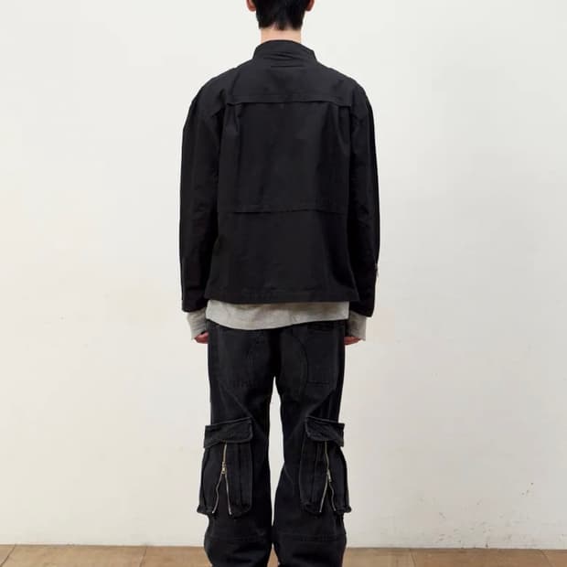 [L] ETCE 레이어드 백 카고 데님 팬츠