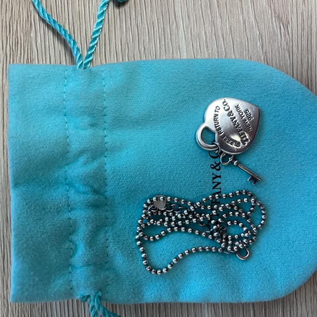 티파니앤코 하트태그키 목걸이