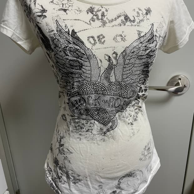 빈티지 날개 티셔츠