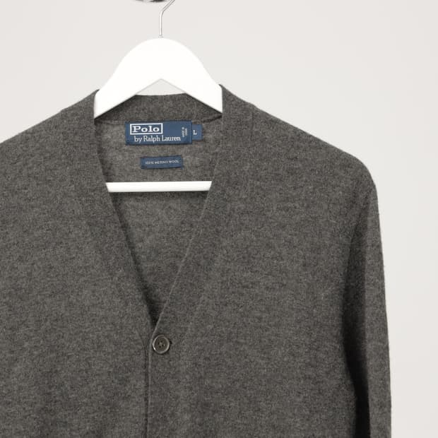 폴로 랄프로렌 남성 메리노울 가디건 