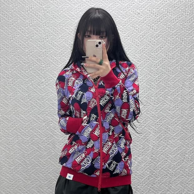 아디다스 오리지날 스트릿 펑크 스니커즈 져지 후드집업 100 C10133