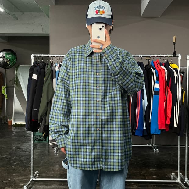 L.L bean 체크 셔츠