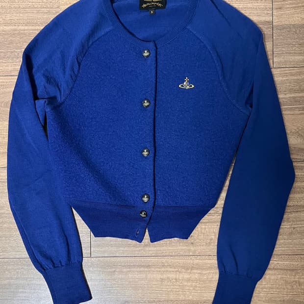 비비안웨스트우드 가디건 S 블루