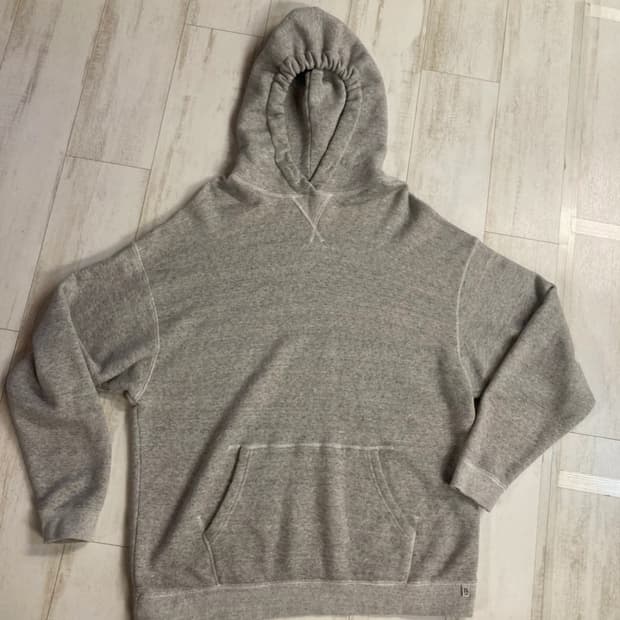 R13 그레이 후드티