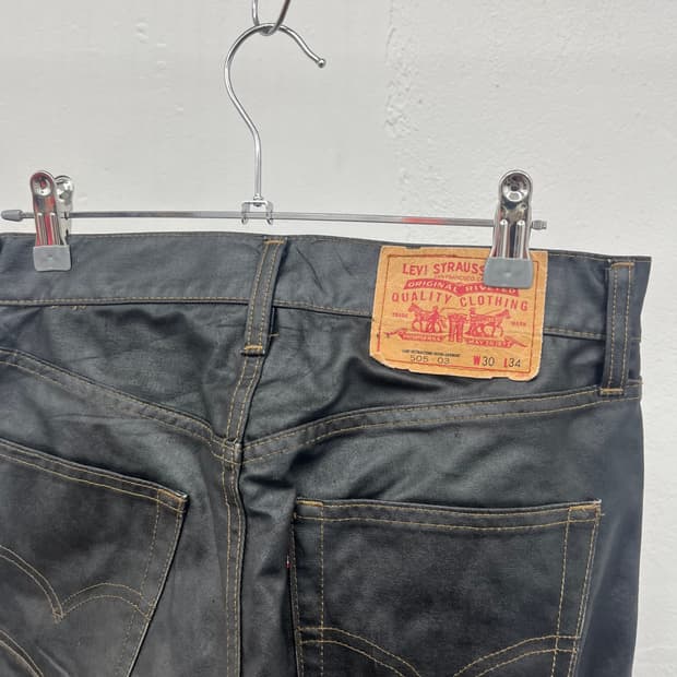 30) LEVIS 505 COATING JEANS