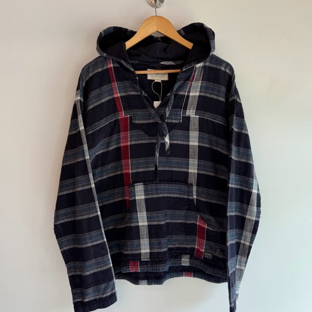 Denim & Supply Ralph Lauren 체크 후드 아노락 셔츠