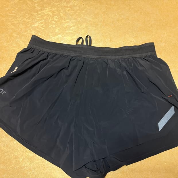 소어러닝 스플릿 쇼츠 블랙 XL