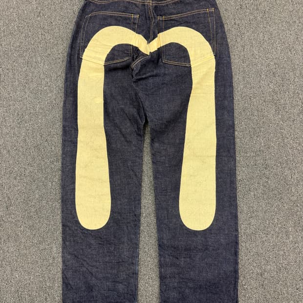 34)Evisu 빈티지 Lot 2001 셀비지 데님팬츠