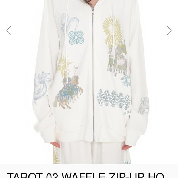 투머치택스 후드집업 TAROT 02 WAFFLE ZIP-UP (택포)