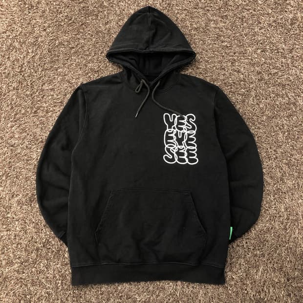 M 예스아이씨 백로고 후드티