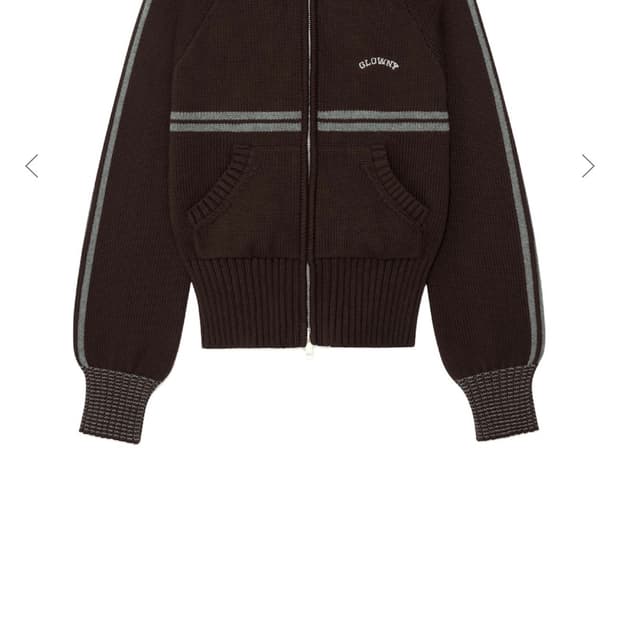 글로니 모션 니트 집업