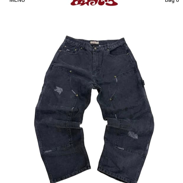 [3] 아오이로 TRSC VTG 더블니 팬츠 올드 네이비