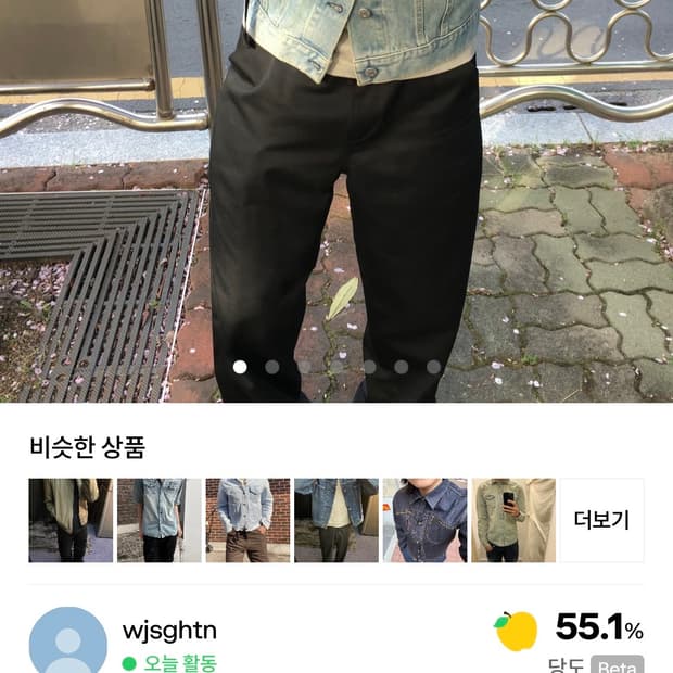 헬무트랭 데님 자켓 구매하신분